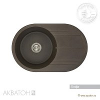 Мойка кухонная АКВАТОН Амира, кофе Мойка кухонная АКВАТОН Амира, кофе