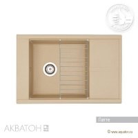 Мойка кухонная АКВАТОН Делия 78, латте