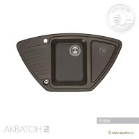 Мойка кухонная АКВАТОН Лория, кофе