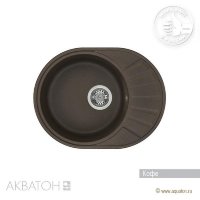Мойка кухонная АКВАТОН Чезана, кофе